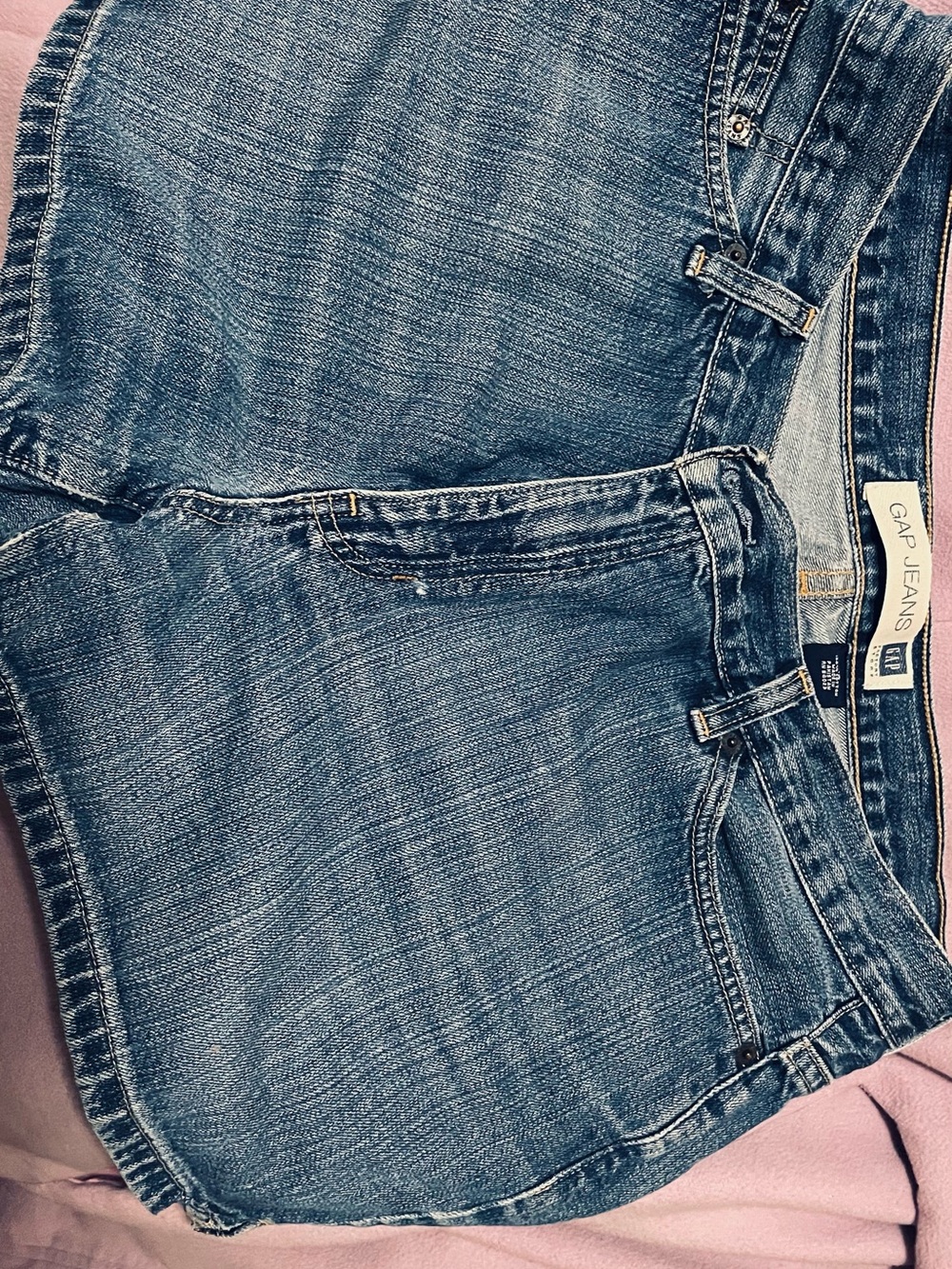 GAP Women's Blue High-Rise Denim Jeans